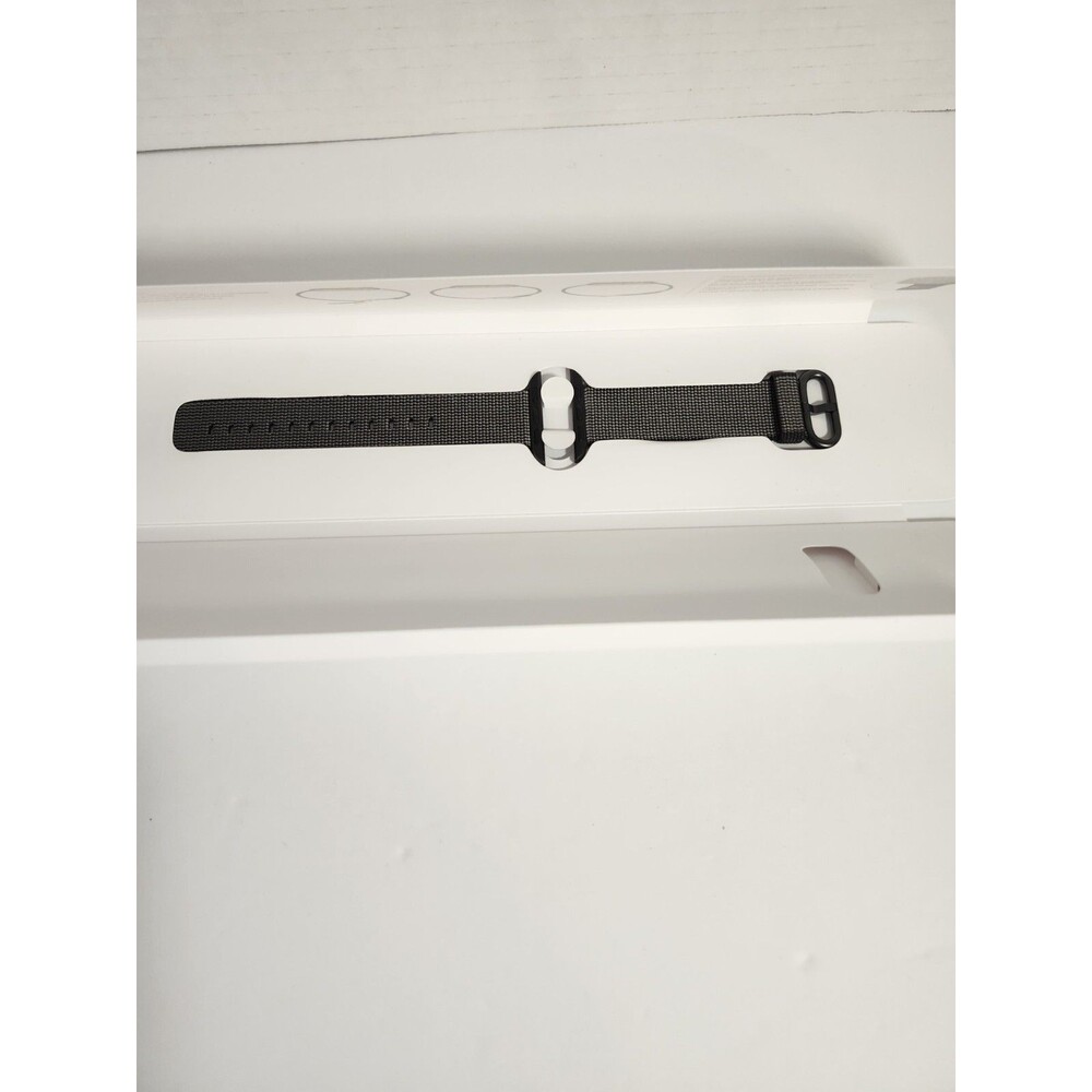 Apple Watch Woven NYLON Band 38MM Black 316L Space Grey Stainless Buckle